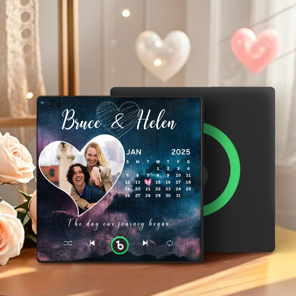 Aimant Musical Personnalisé Pour Réfrigérateur, Ciel Étoilé, Cadeau D'anniversaire, Aimants Musicaux Personnalisés Pouvant Jouer Des Chansons, Cadeau Pour Couple