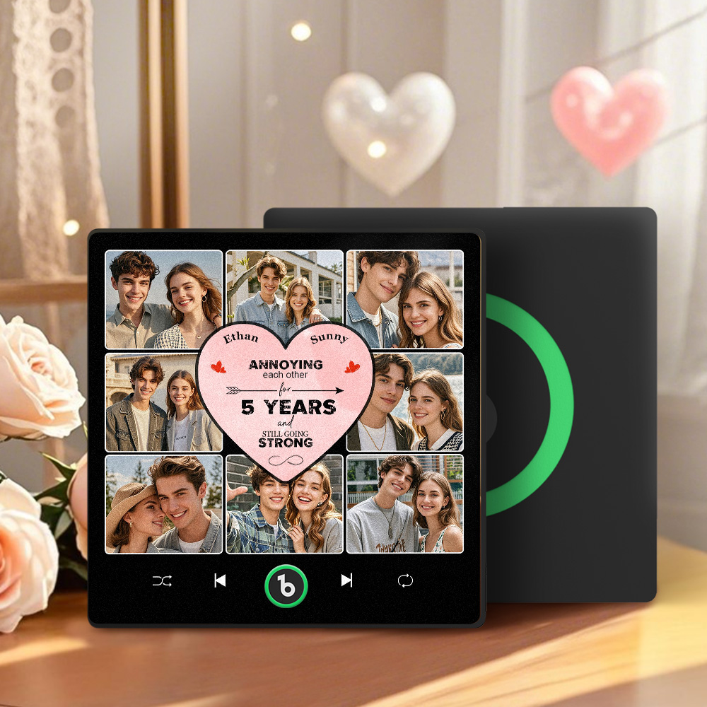 Personalized Music Fridge Magnet Special Anniversary Gift Custom Music Magnets Can Play Songs Gift for Couple