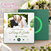 Personalized Love Heart Photo Music Fridge Magnet Custom Music Magnets Can Play Songs Wedding Gift for Couples Christmas Gifts