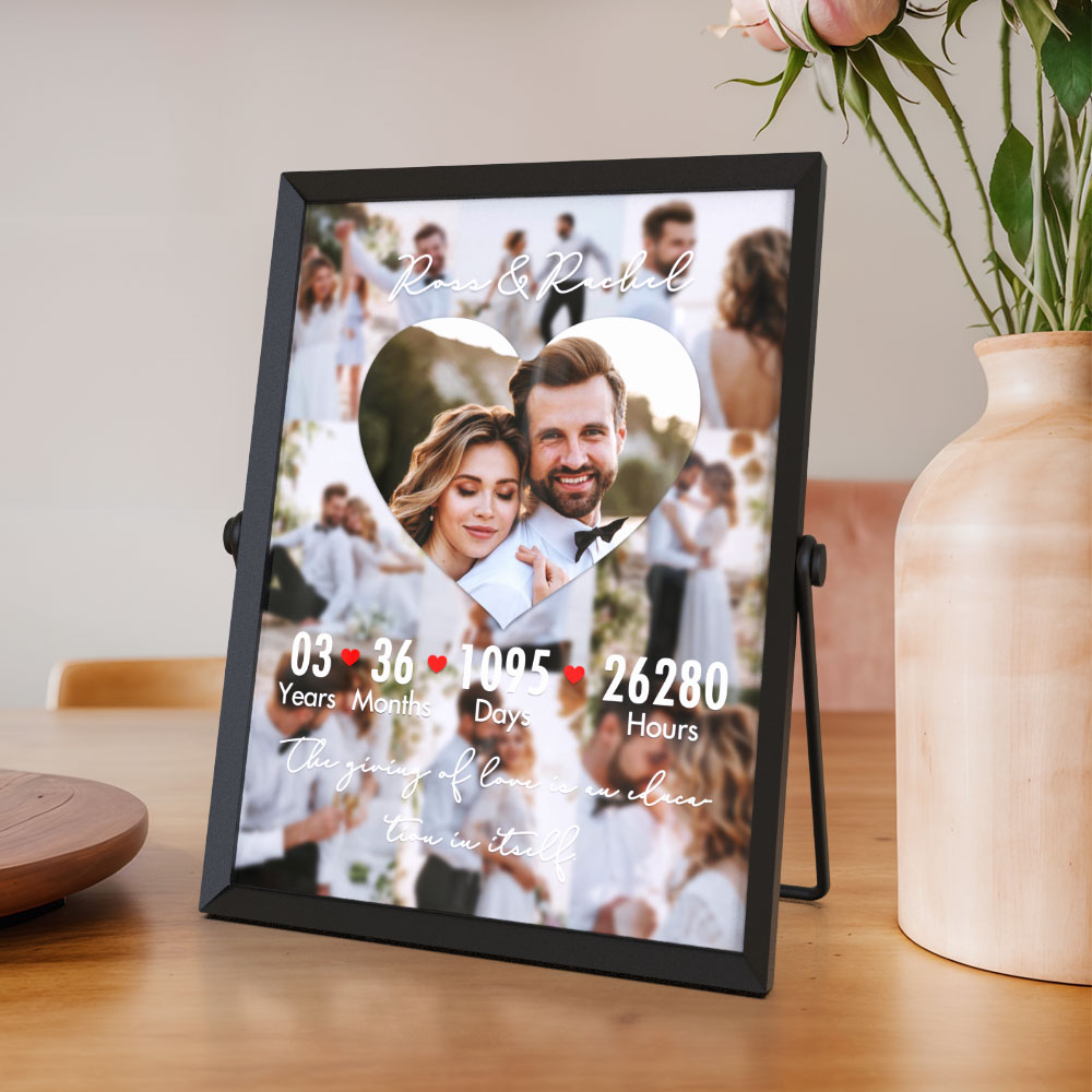 Special Photo Frame Collage For Love Wedding Anniversary Custom Photo Gift -