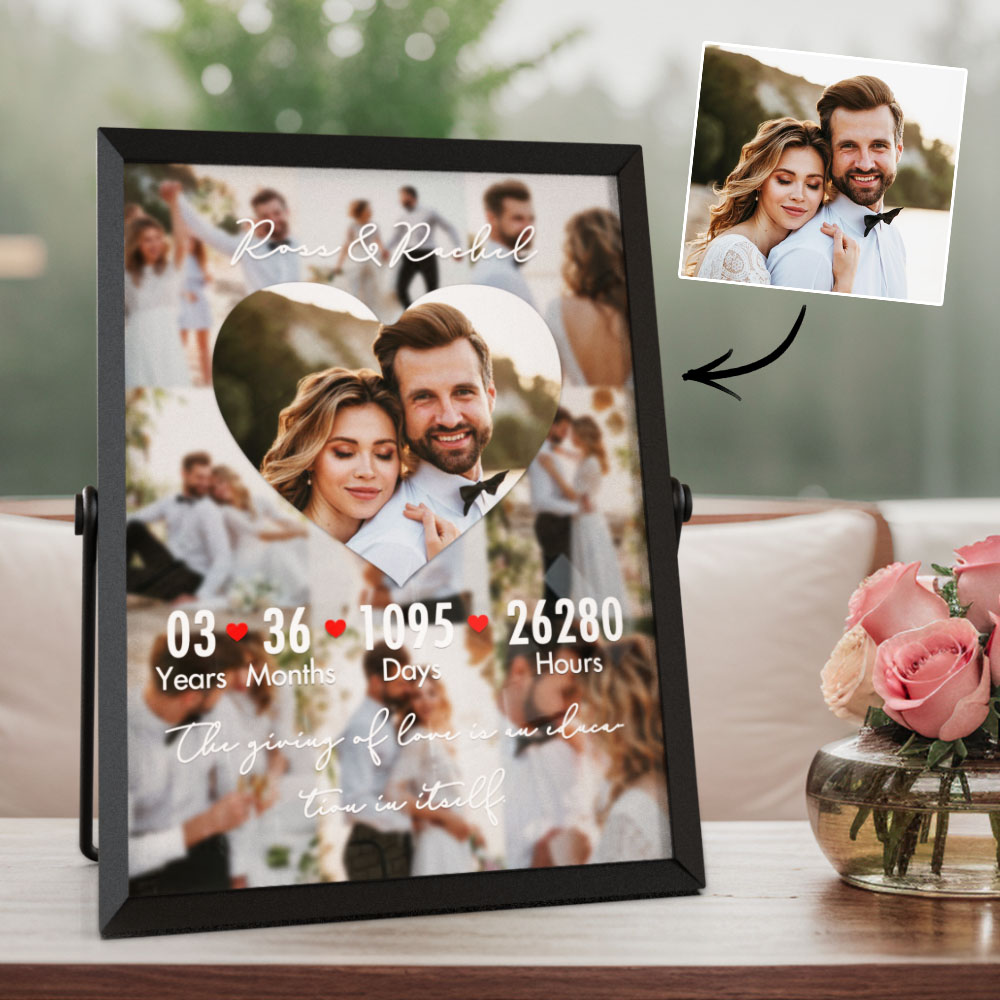 Special Photo Frame Collage For Love Wedding Anniversary Custom Photo Gift -