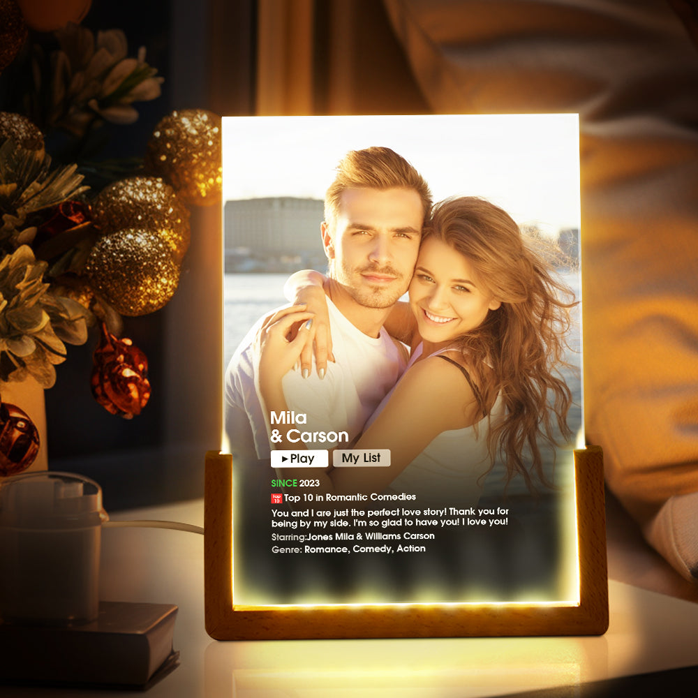 Custom Photo Movie Poster Night Light -