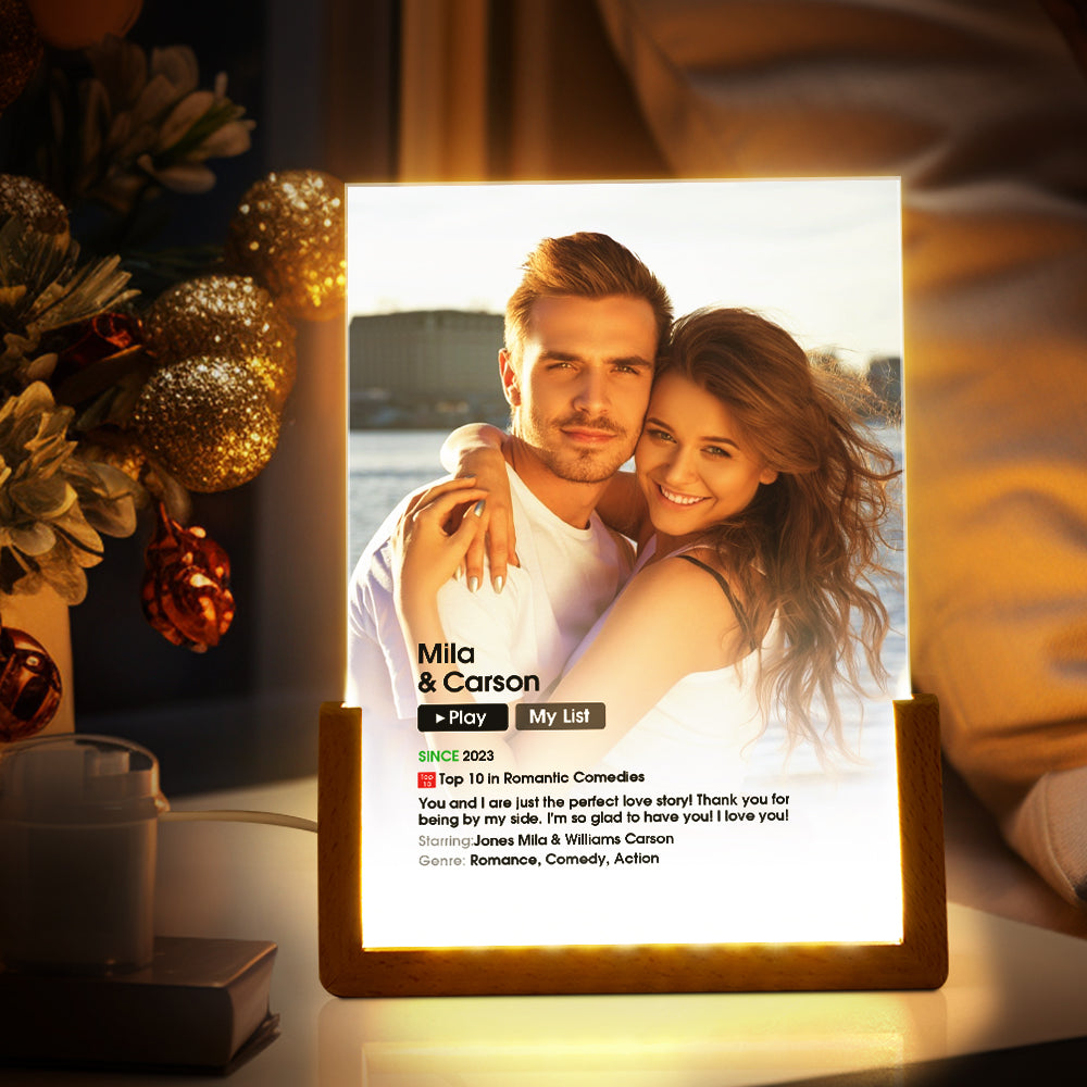 Custom Photo Movie Poster Night Light -