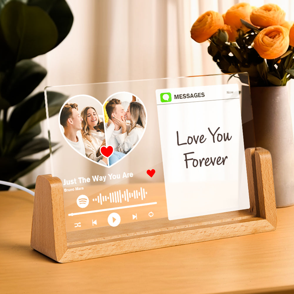 Benutzerdefinierte Spotify-lampe, Benutzerdefinierte Musiktafel Mit Zeichenbrett, Personalisierte Geschenke Für Sie