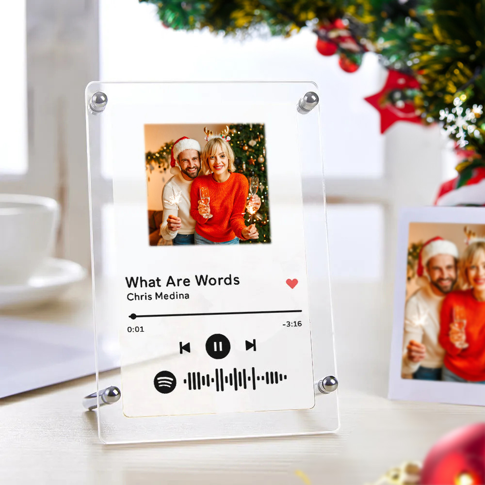 Spotify Photo Frame Scannable Music Fashion Plaque Home Decor Gift For Him