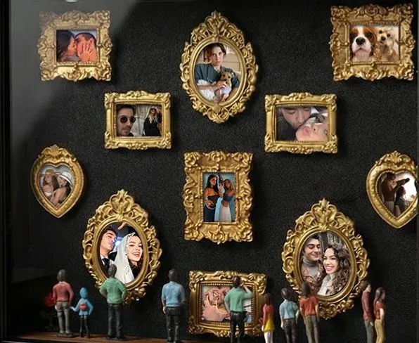 Valentine's Day Museum of Us Personalized Photo Frame Custom Couples Gift for Her Cute Miniature Museum Gifts Meaningful Gift - 