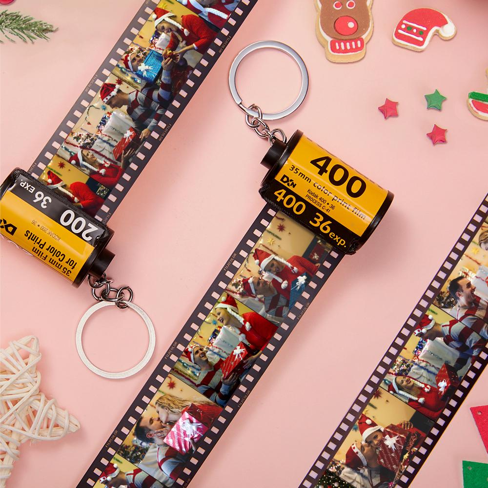 Personalized Photo Film Roll Keychain -Keychain With Picture And Song-Gift For Her
