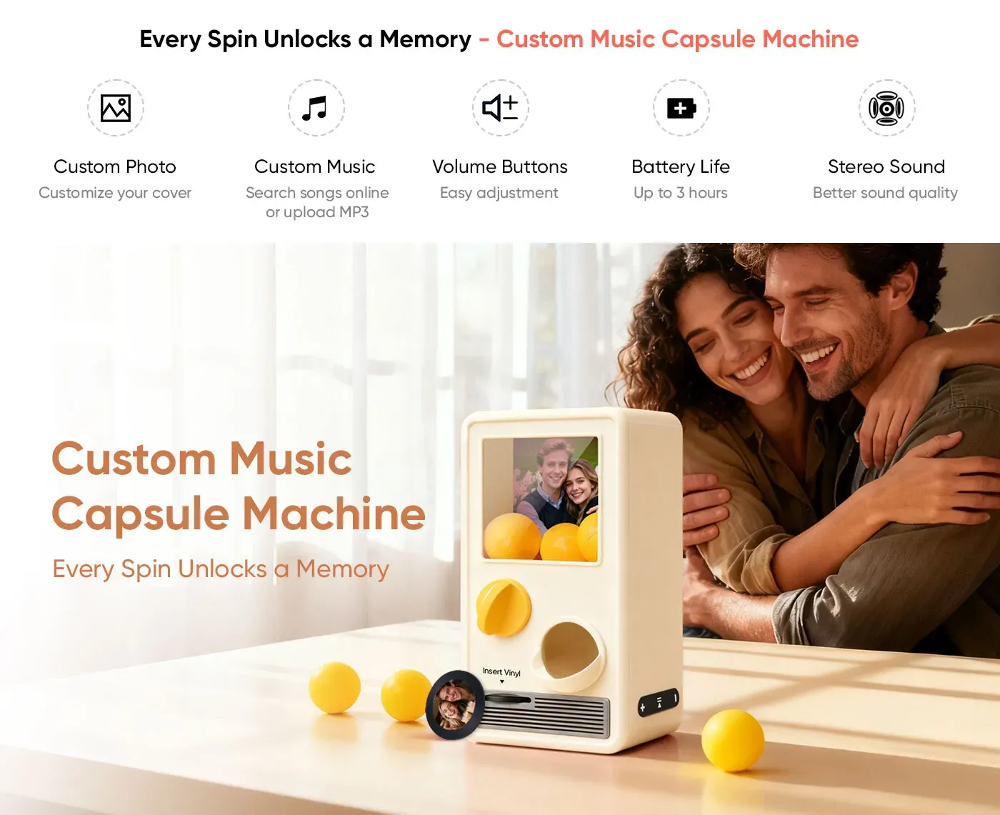 Personalized Music Capsule Toy Machine with Cus...