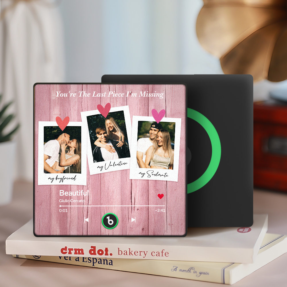 Custom Music Refrigerator Magnets Custom Photo Frames Refrigerator Magnets Music Wall Stickers Photo Stickers Song Magnets That Can Play Music for Your Love - 