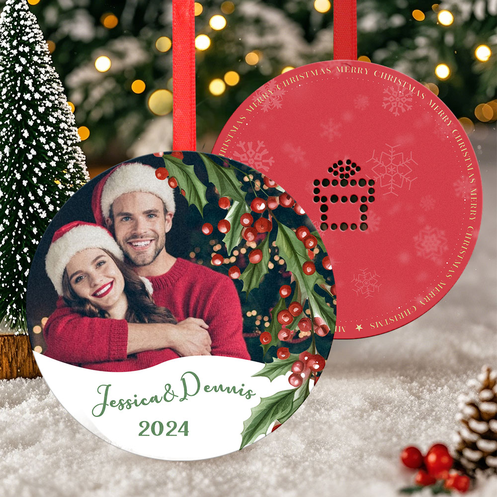 Custom Music and Photo Christmas Ornaments – Play Music, Relive Cherished Memories - 