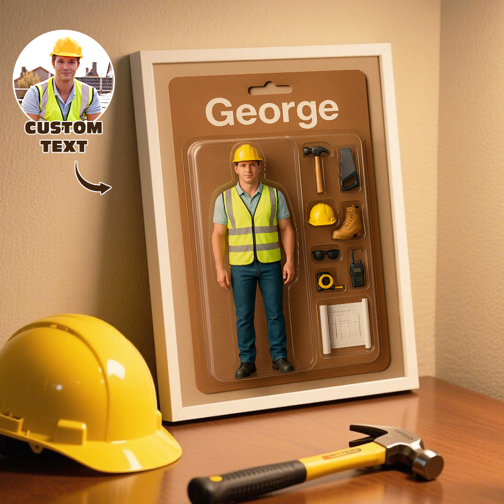 Custom 2D Action Figure Portraits | Personalized Toy Box Art | Custom Photo Frame Decorations | Custom Toy Figure