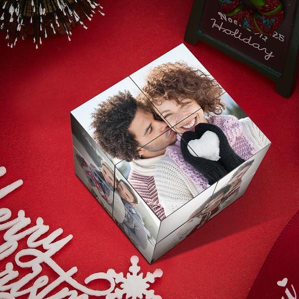 Custom Magic Folding Photo Rubic's Cube Unique Gift For Lover