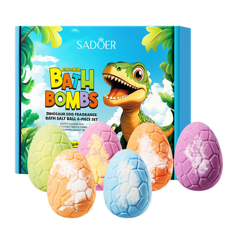 Dinosaur Egg  Bath Bombs for Kids Fizzy Bubble Bath Bombs Surprise Dinosaur Toys Inside Gift for Kid