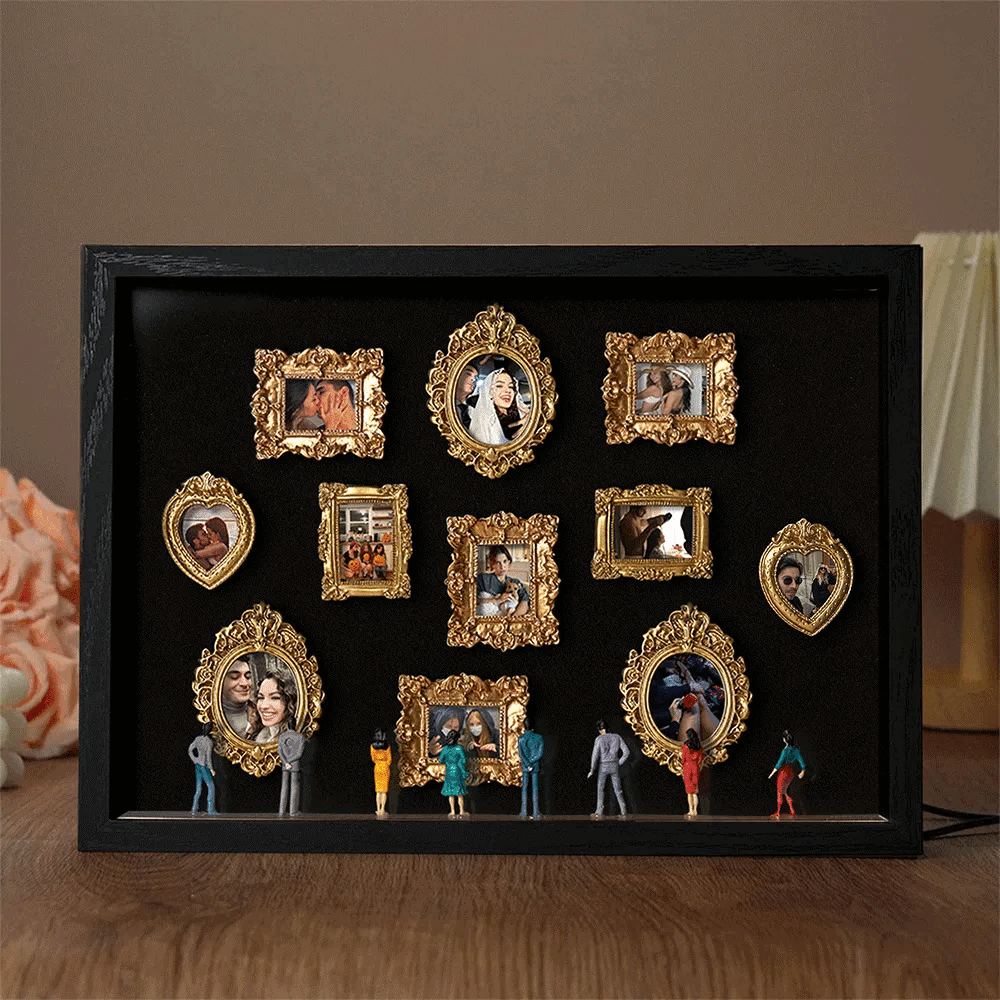 Valentine's Day Museum of Us Personalized Photo Frame Custom Couples Gift for Her Cute Miniature Museum Gifts Meaningful Gift - 