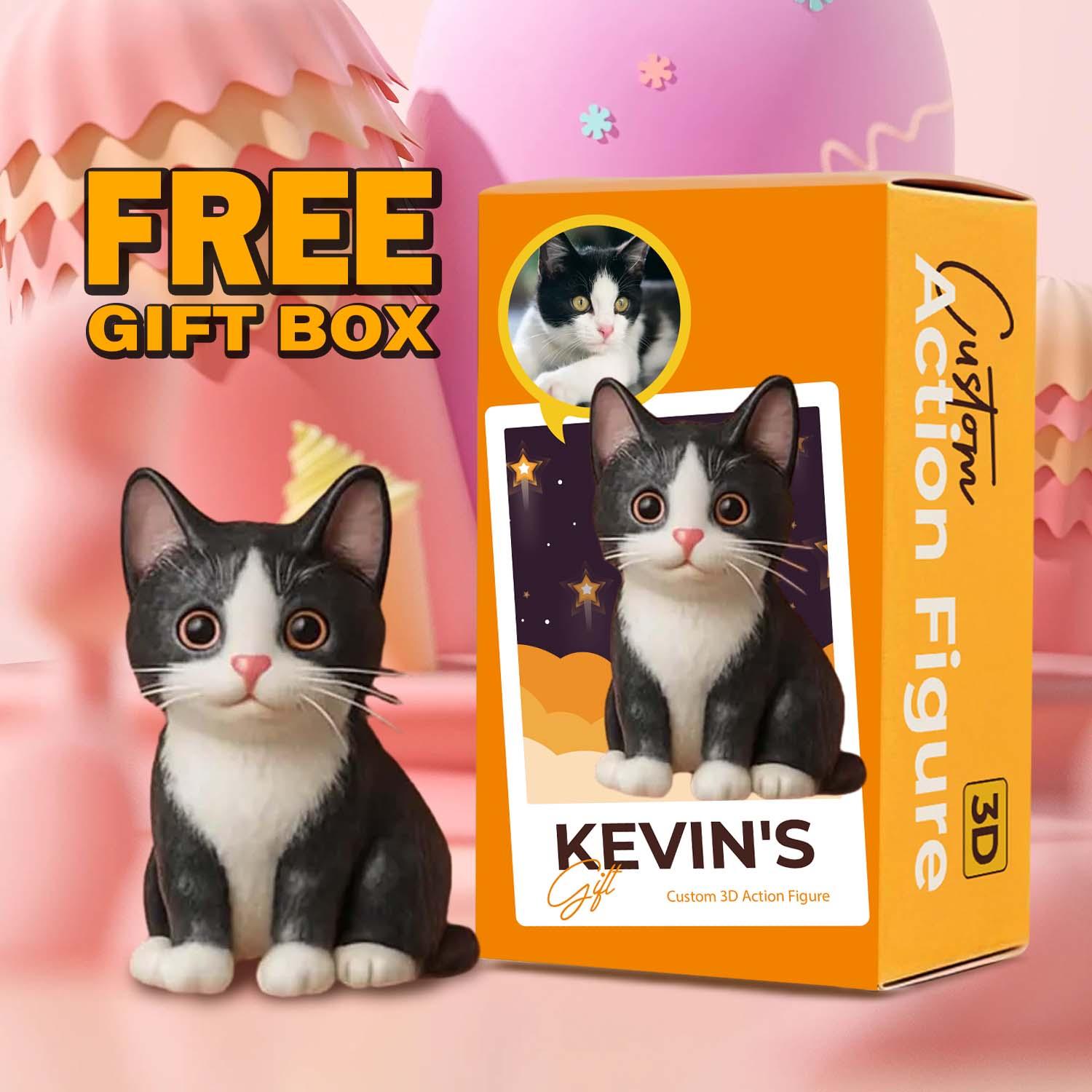 Action Figure 3d Personalizzata Dalla Tua Foto, Giocattolo Personalizzato, Regali Personalizzati Per Gli Amanti Degli Animali Domestici. - 
