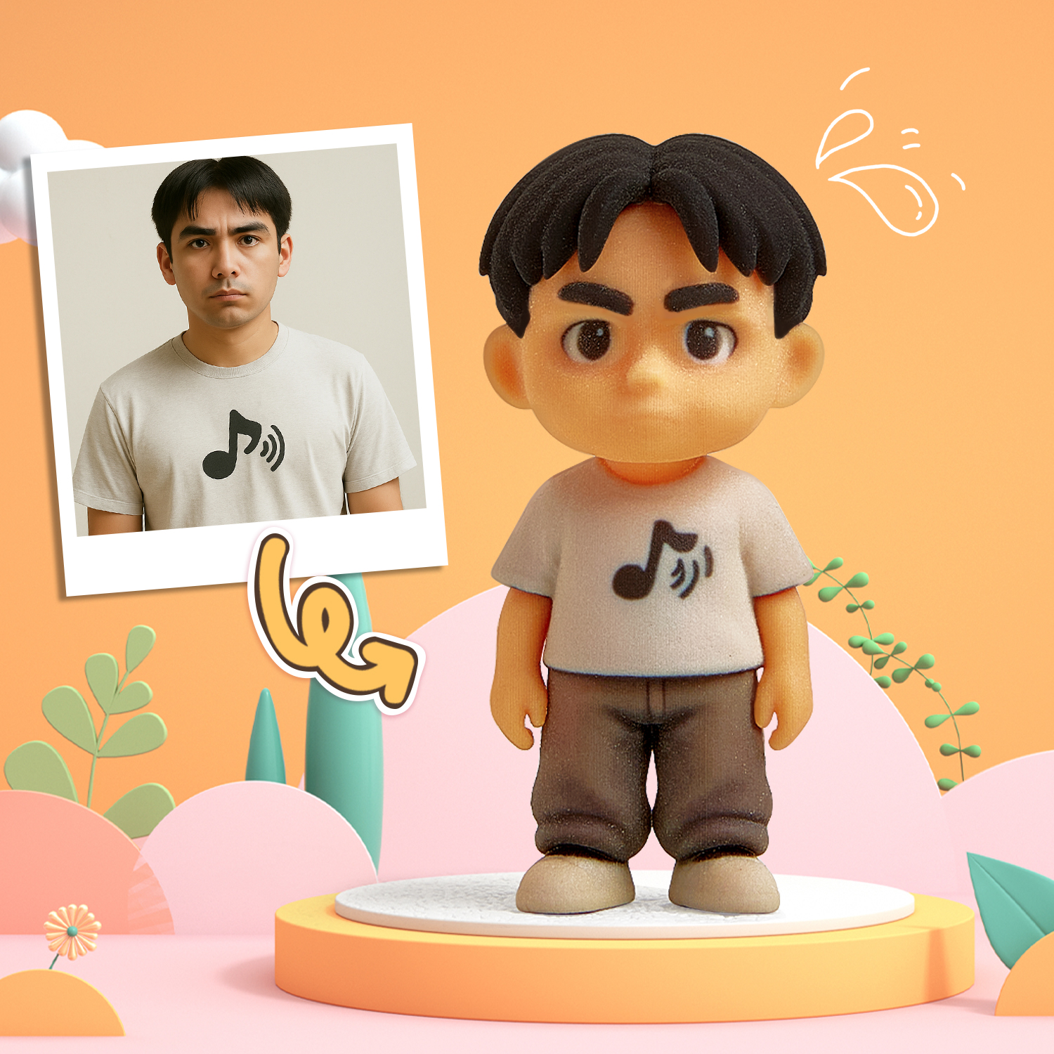 Action Figure 3d Personalizzata Dalla Tua Foto, Giocattolo Personalizzato, Regali Di Action Figure Personalizzate Per Bambini - 