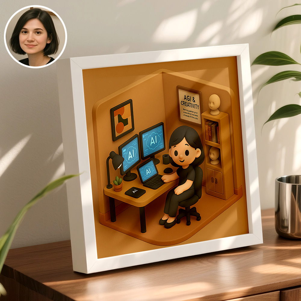 Ritratti Personalizzati Di Action Figure 2d, Cornice Per Foto Personalizzata, Scatola Dei Giocattoli Personalizzata, Trasformati In Una Scena Di Diorama Personalizzata, Mini Statuetta Regalo - 