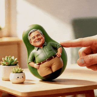 Bambola Oscillante Personalizzata Con Foto, Bambola Rotolante Personalizzata, Ornamento Fatto A Mano Unico, Regalo Per La Tua Famiglia E I Tuoi Amici