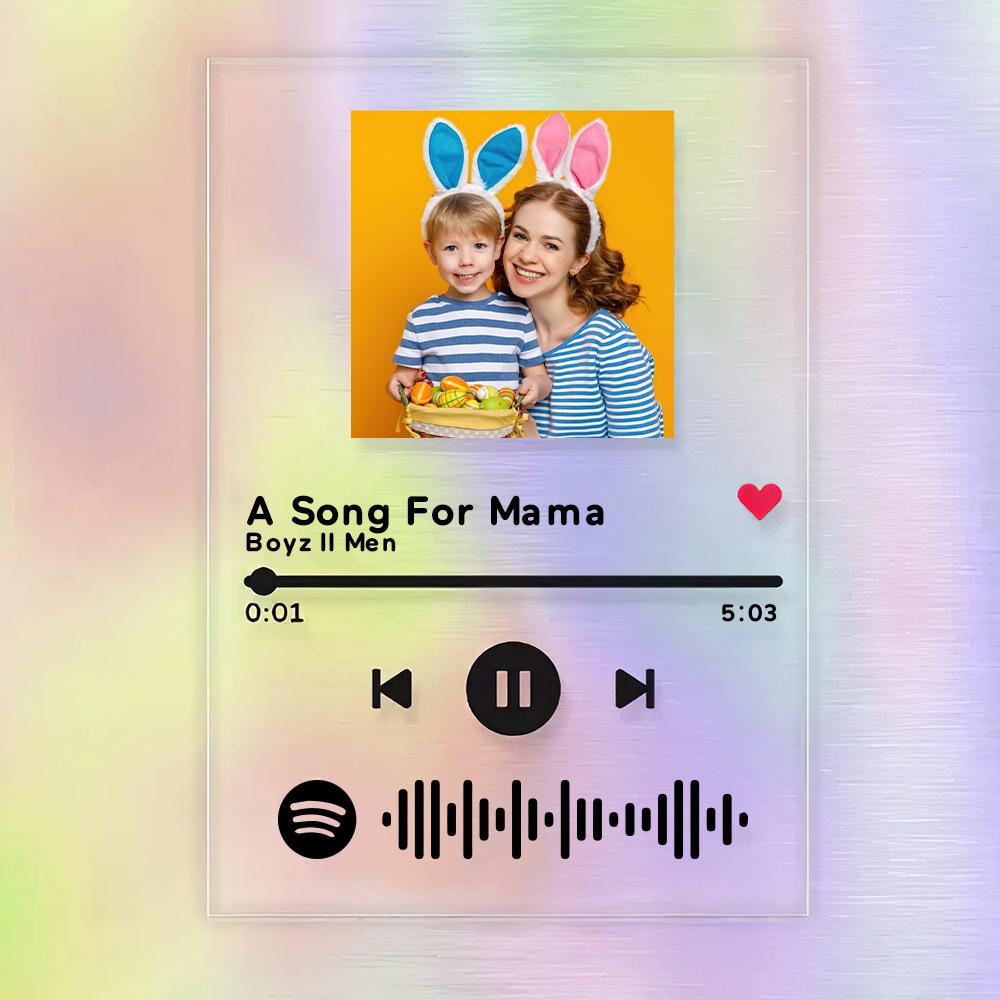 Targa Spotify Personalizzata Per La Festa Della Mamma, Regalo Unico Per La Mamma.