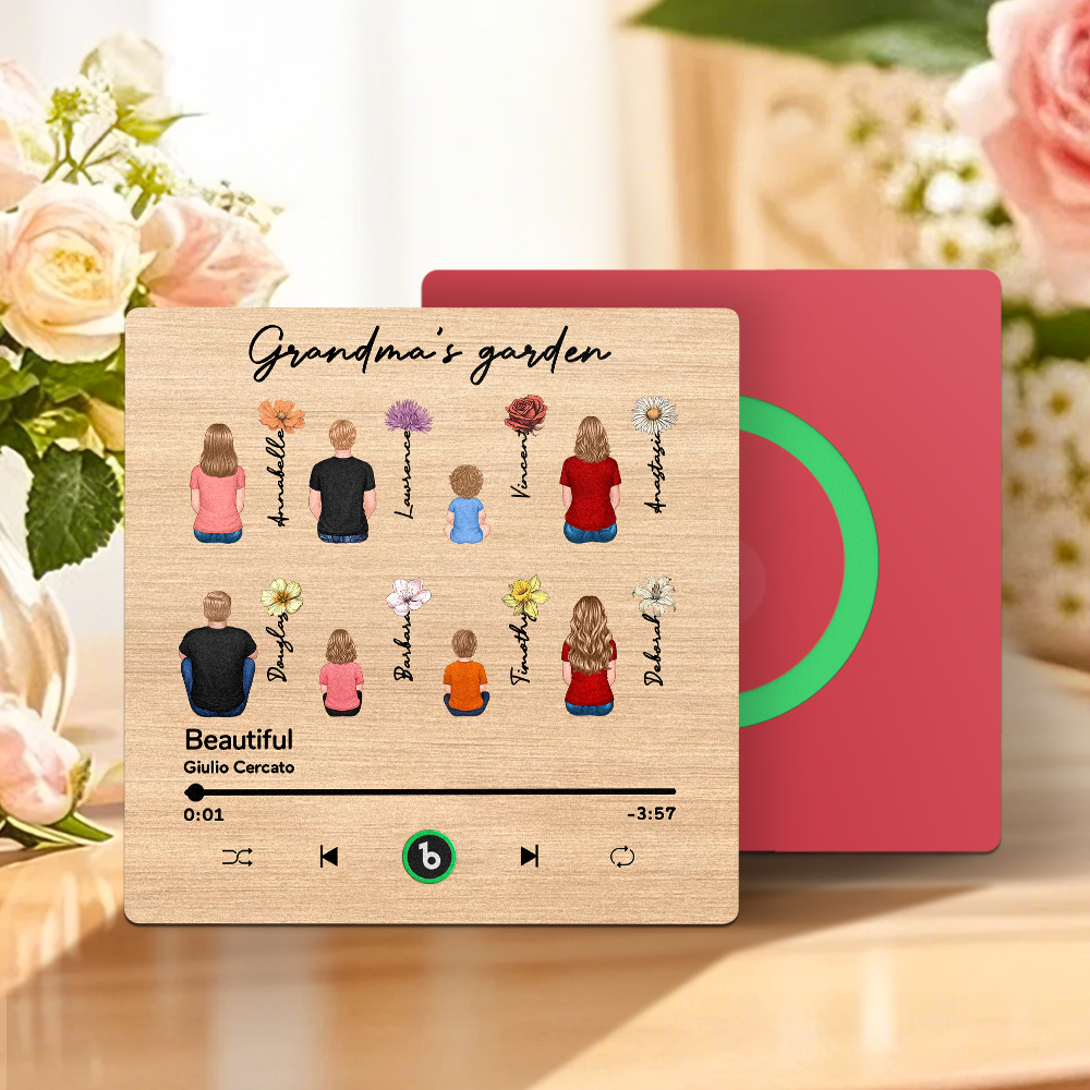 Adesivo Murale/magnete Da Frigo Personalizzato Per La Festa Della Mamma Con Musica, Riproduce Musica Senza Bisogno Del Cellulare, Disponibile In Diversi Stili. - 