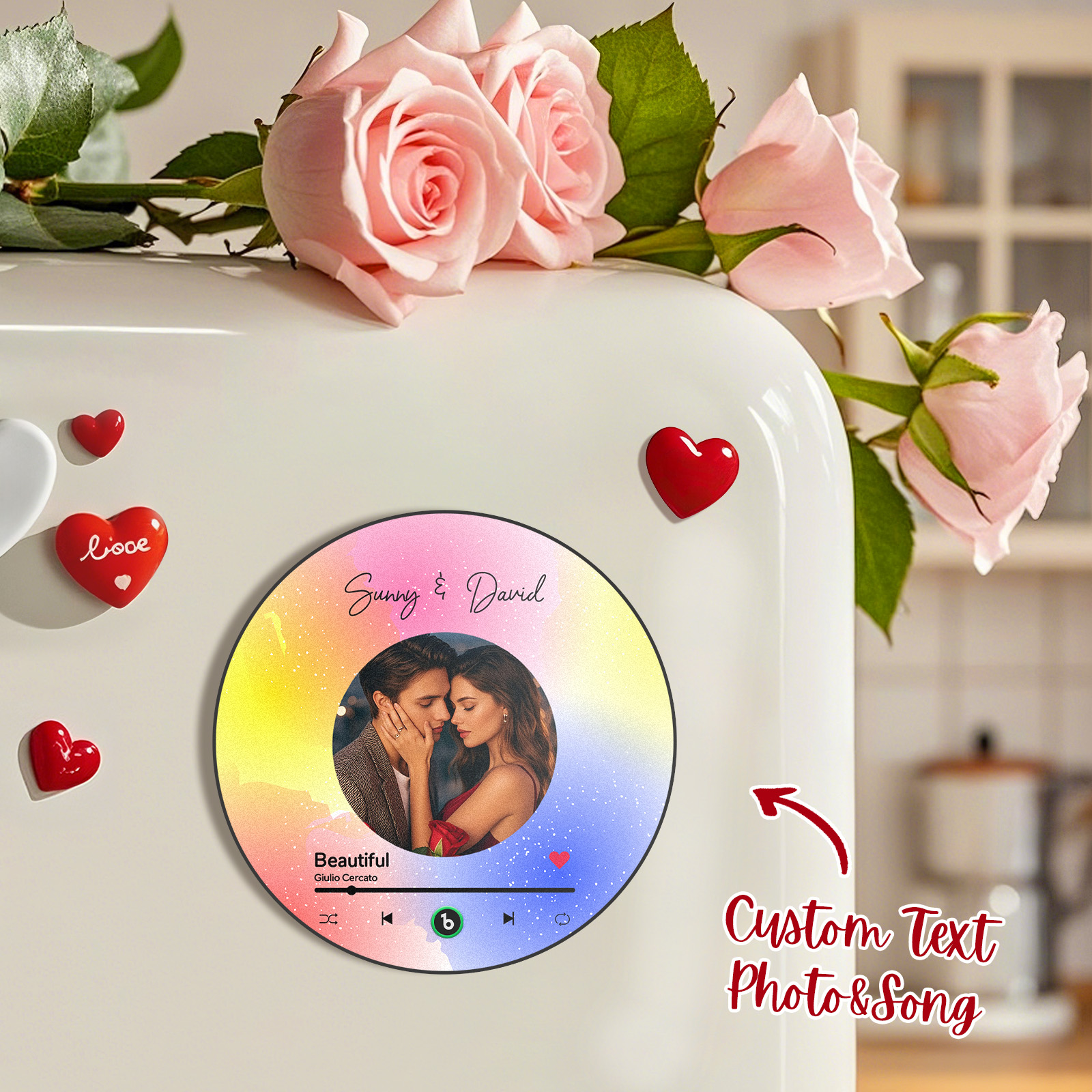 Magnete Per Frigorifero Musicale Personalizzato Magnete Per Frigorifero Musicale Personalizzato Con Foto