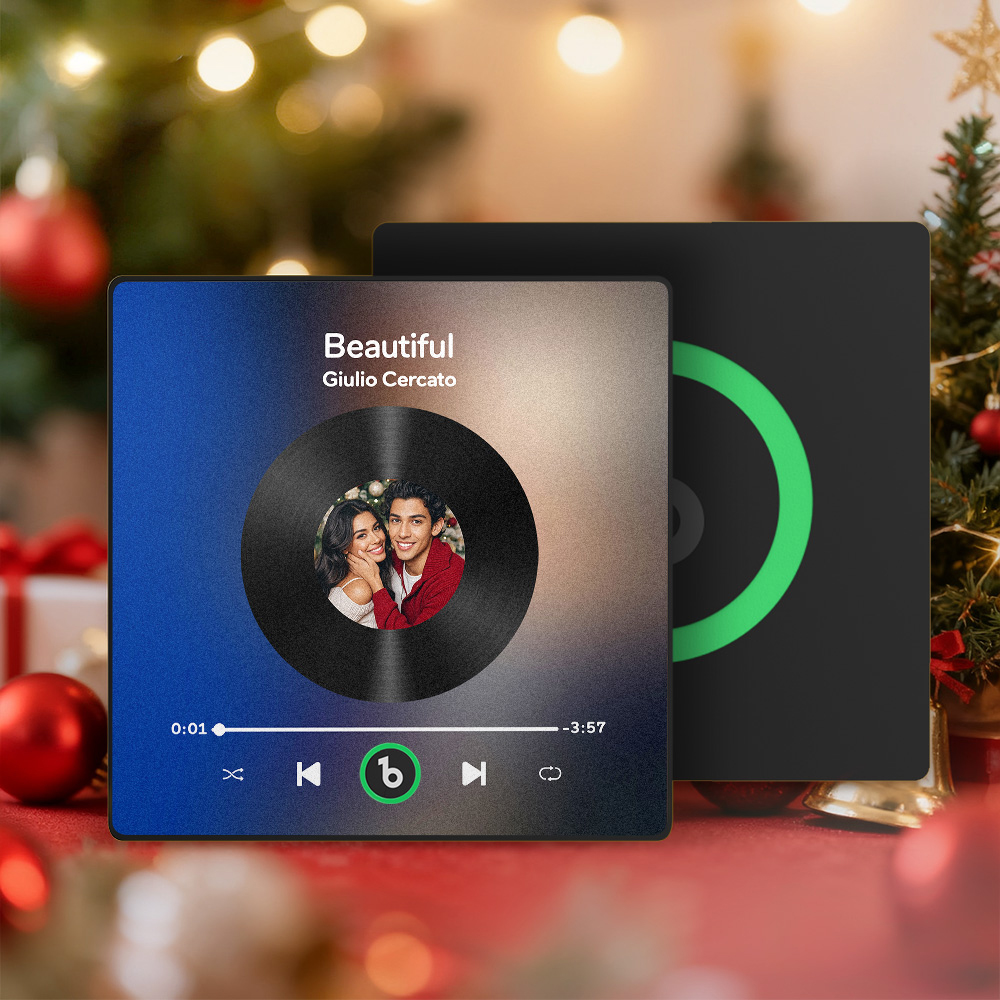 Regali Di Natale: Calamita Da Frigo Personalizzata Con Musica, Cornice Colorata, Album Da Frigo Che Può Riprodurre Canzoni - 