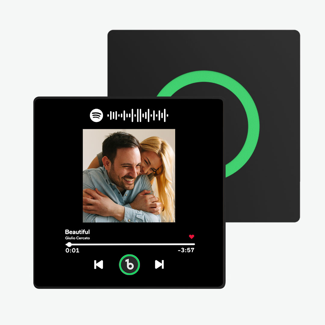 Magnete Da Frigo Musicale Personalizzato Con Cornice Colorata, Spotify E Foto Personalizzabili, Riproducibile Tramite Riproduzione Musicale. - 