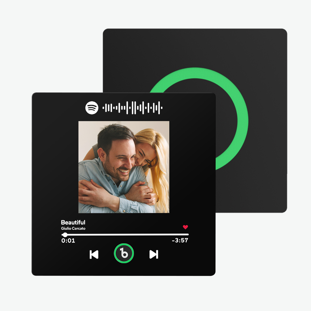 Magnete Da Frigo Personalizzato Con Foto Dell'album Spotify, Riproducibile A Colori. - 