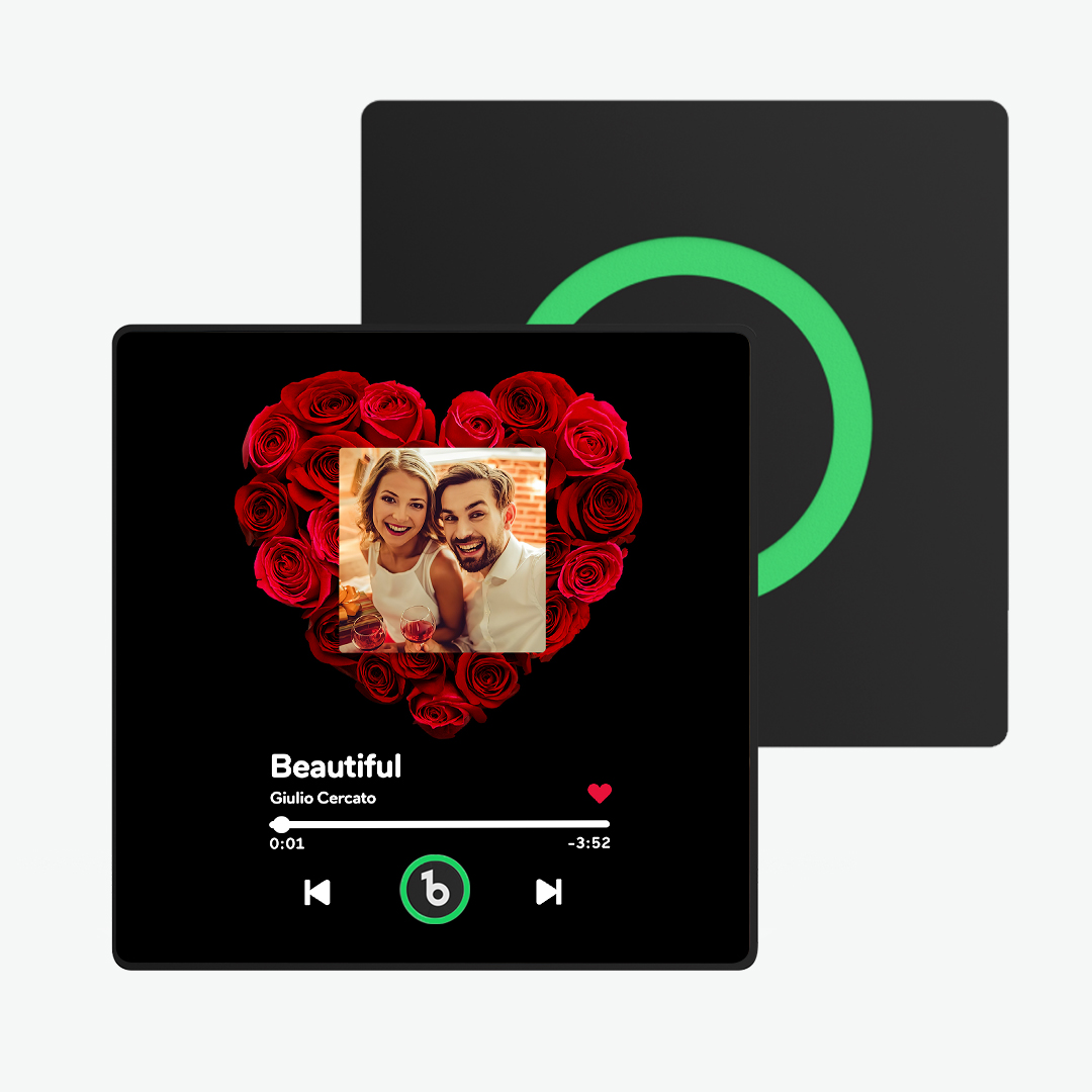 Magnete Da Frigo Personalizzato Con Musica, Cornice Colorata E Foto, Regalo Per Lei. - 
