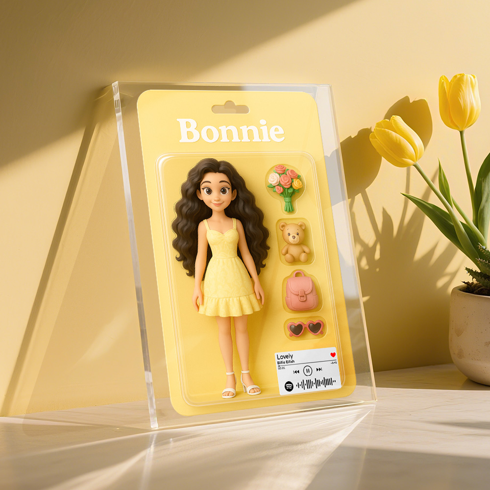 Ritratti Personalizzati Di Action Figure 2d | Decorazioni Personalizzate Per Scatole Di Giocattoli | Targhe Acriliche Personalizzate Con Foto | Action Figure Personalizzata, Regalo Di Nozze - 