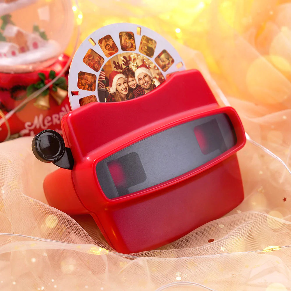 Mirino 3d Personalizzato E Bobina Regali Di Natale Personalizzati Visualizzatore Di Testo E Foto Con Le Tue Foto - 