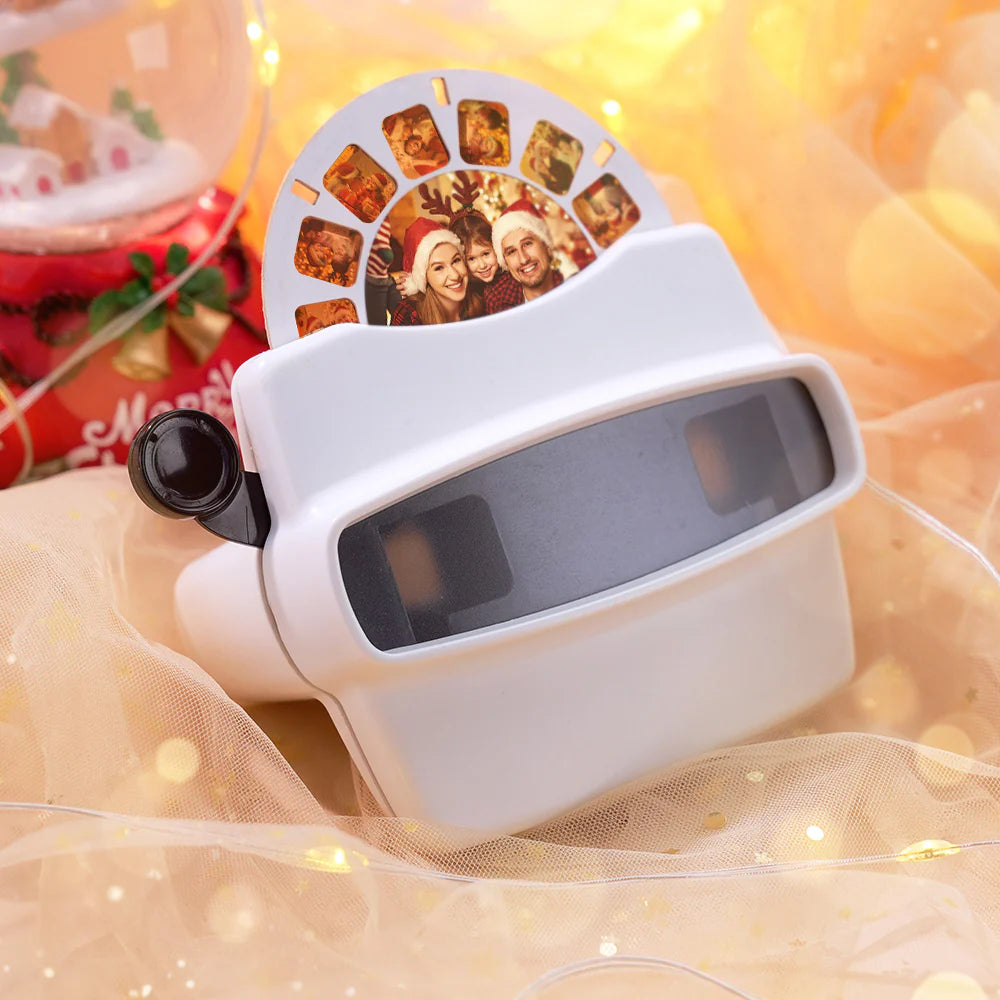 Mirino 3d Personalizzato E Bobina Regali Di Natale Personalizzati Visualizzatore Di Testo E Foto Con Le Tue Foto - 