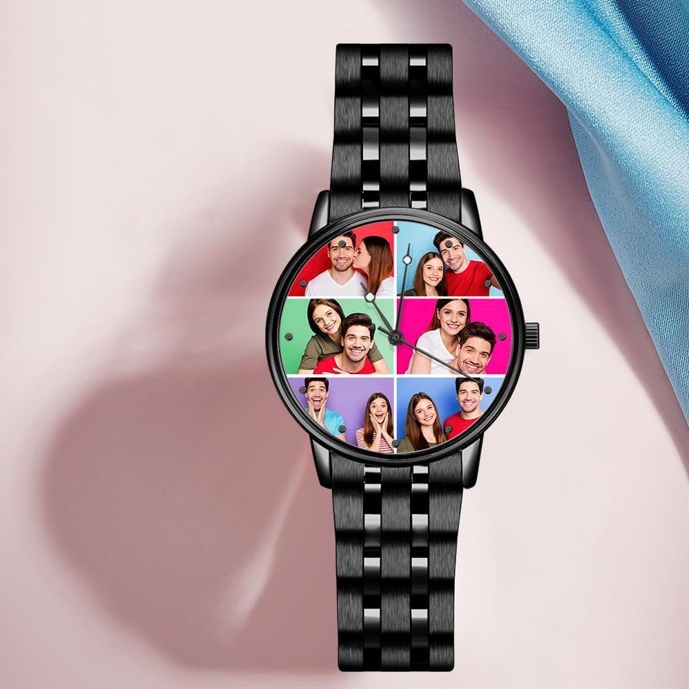 Orologio Personalizzato Con Foto, Collage Di Foto Personalizzato, Regalo Per Lei. - 