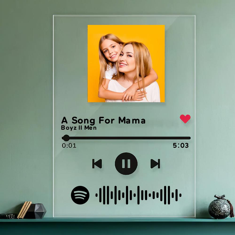 Targa Spotify Personalizzata Per La Festa Della Mamma, Regalo Unico Per La Mamma.
