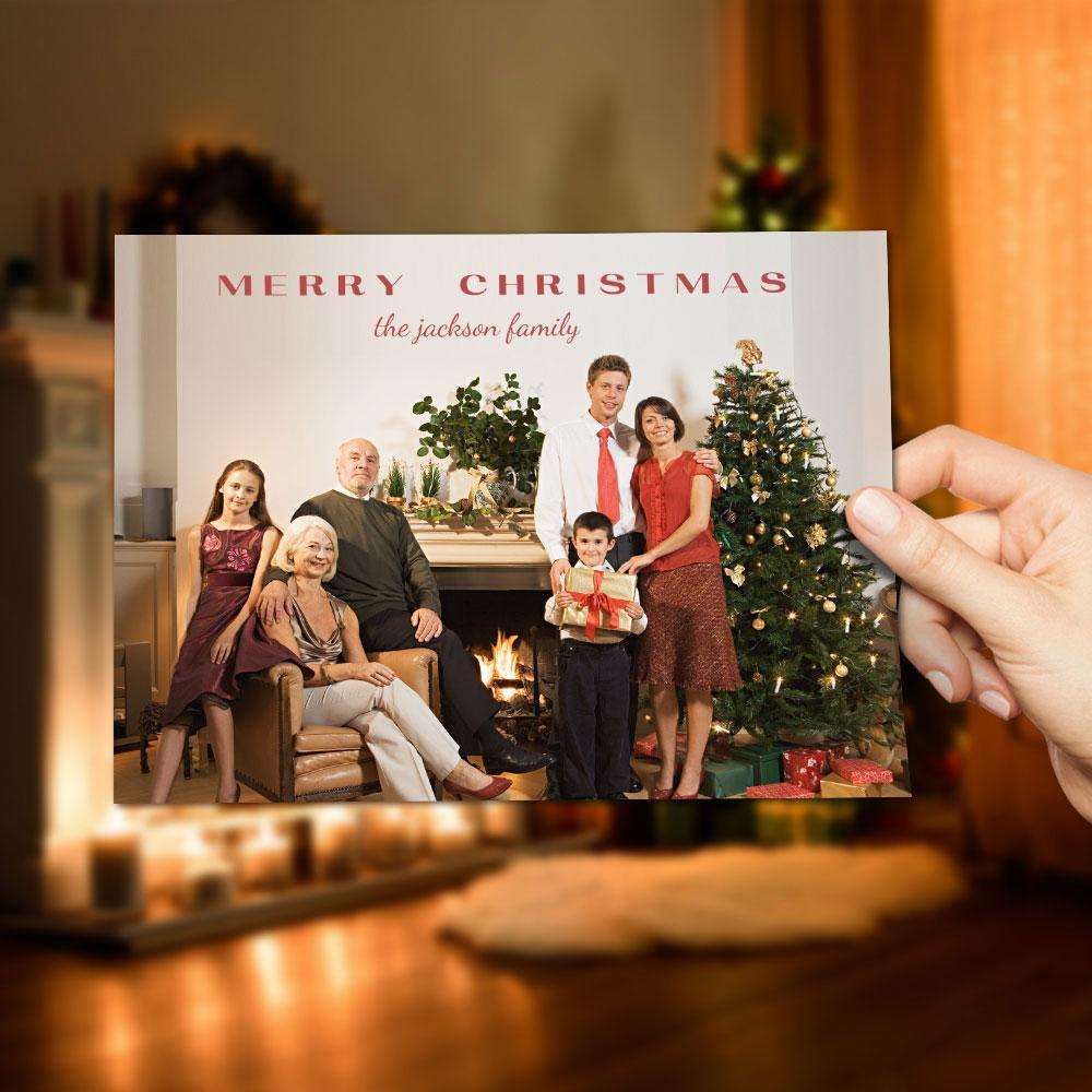 Biglietti Di Auguri Natalizi Personalizzati, Regalo Per Feste Di Natale, Forniture Per Feste