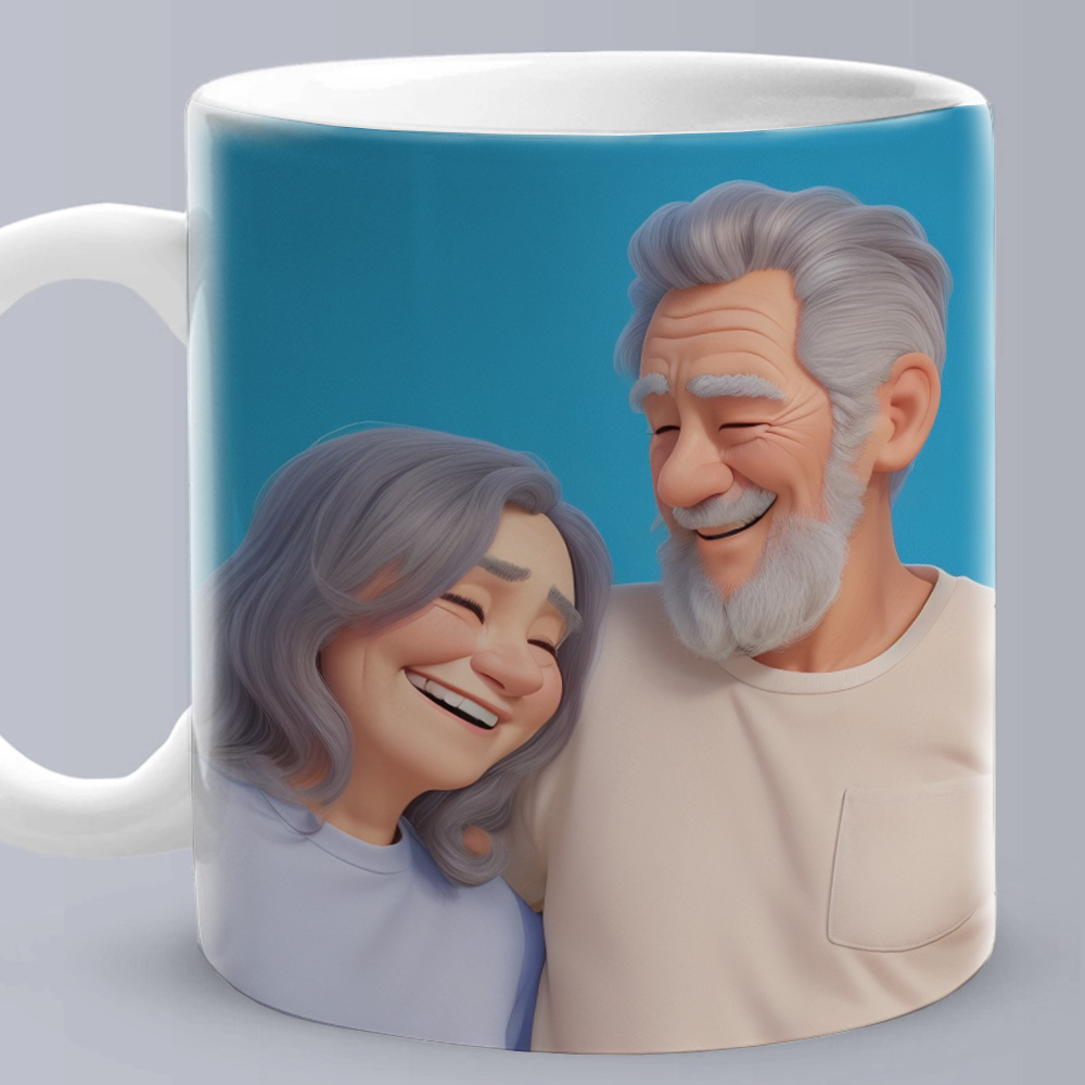 Tazza Personalizzata Con Effetto Cartone Animato A Partire Dalla Tua Foto, Un Regalo Perfetto Per Lei. - 