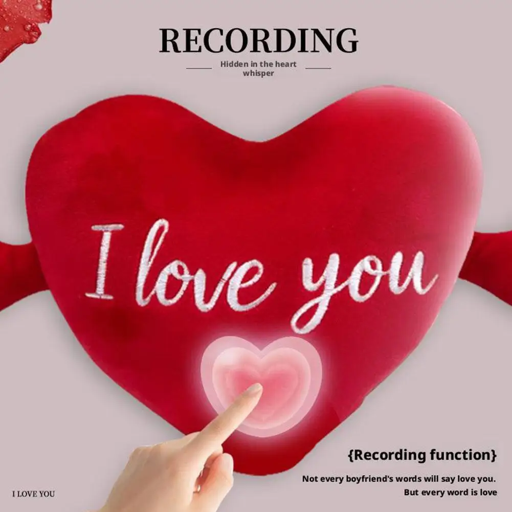 Cuscino Di Peluche A Forma Di Cuore Per San Valentino. Nuovo Arredamento Per La Casa Per I Compleanni. Popolare Cuscino Di Peluche A Forma Di Cuore.