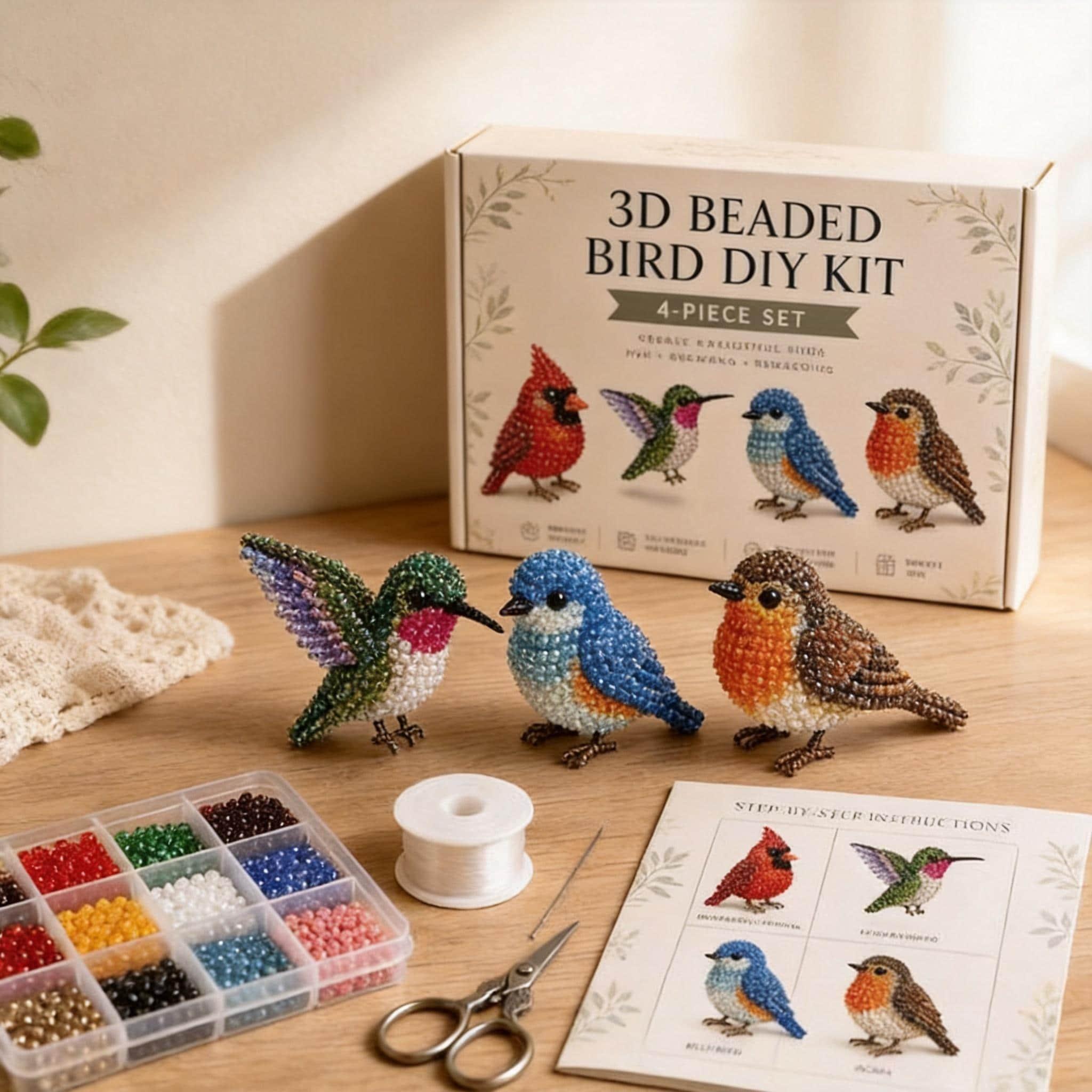 Piccolo Kit Artigianale Per Animali Con Perline 3D, Hobby Artigianale Per Il Relax - 