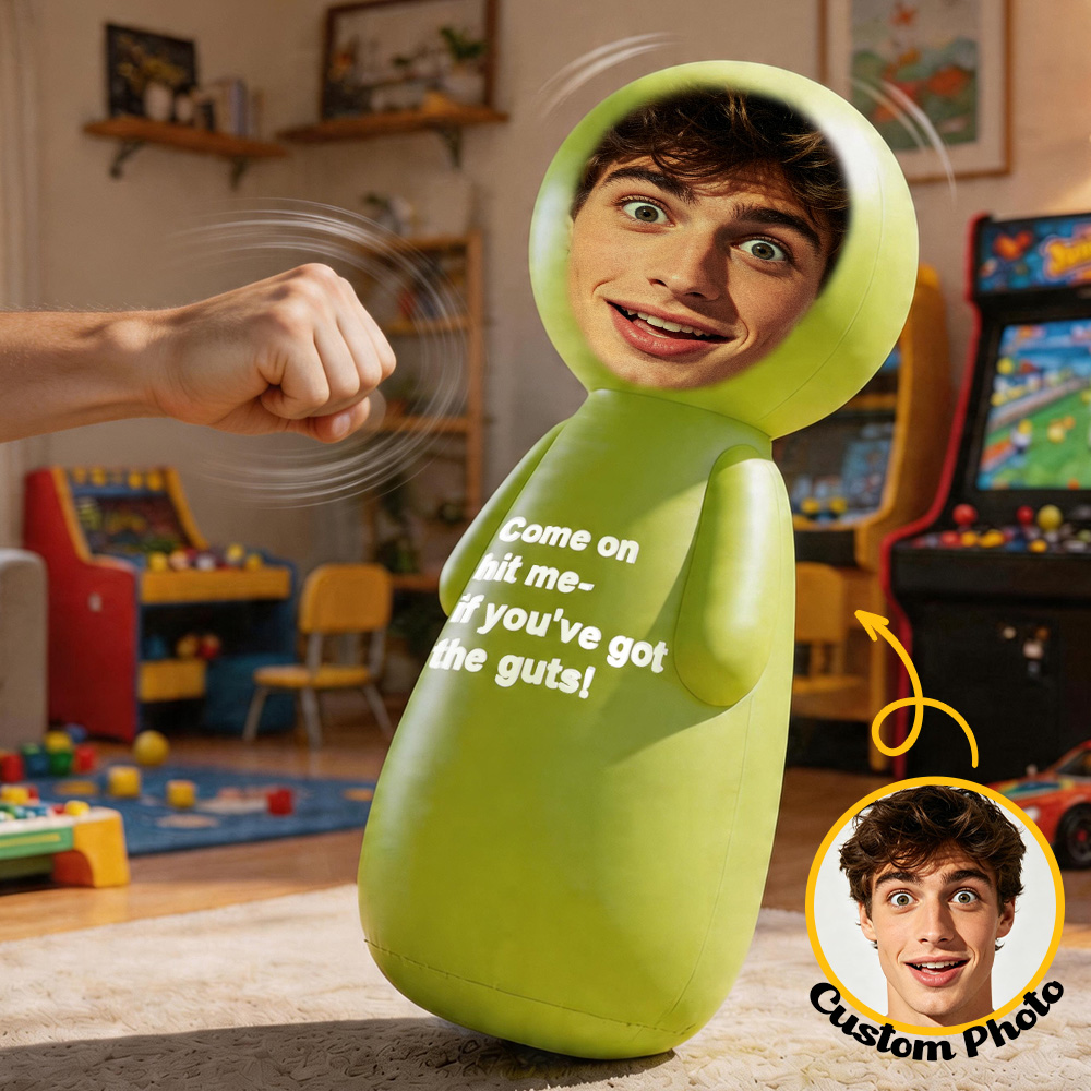 Giocattolo Gonfiabile Personalizzato Roly-poly, Divertente Bambola Oscillante, Antistress Per Tutti I Giorni