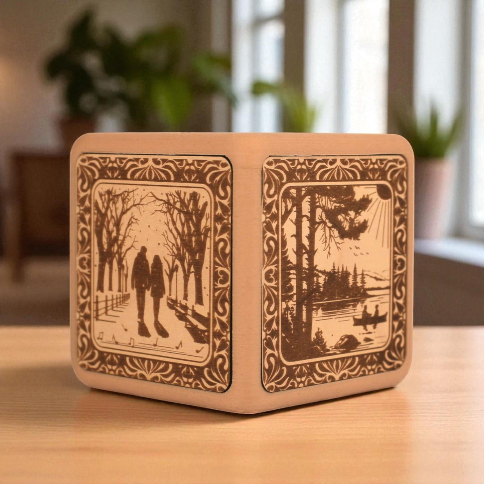 Carillon Musicale Personalizzato 'four Seasons Love', Regalo Di San Valentino Personalizzato Per Lei