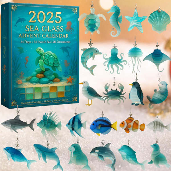 2025 Sea Glass Advent Calendar – 24 Days of Ocean Magic and Christmas Magic
