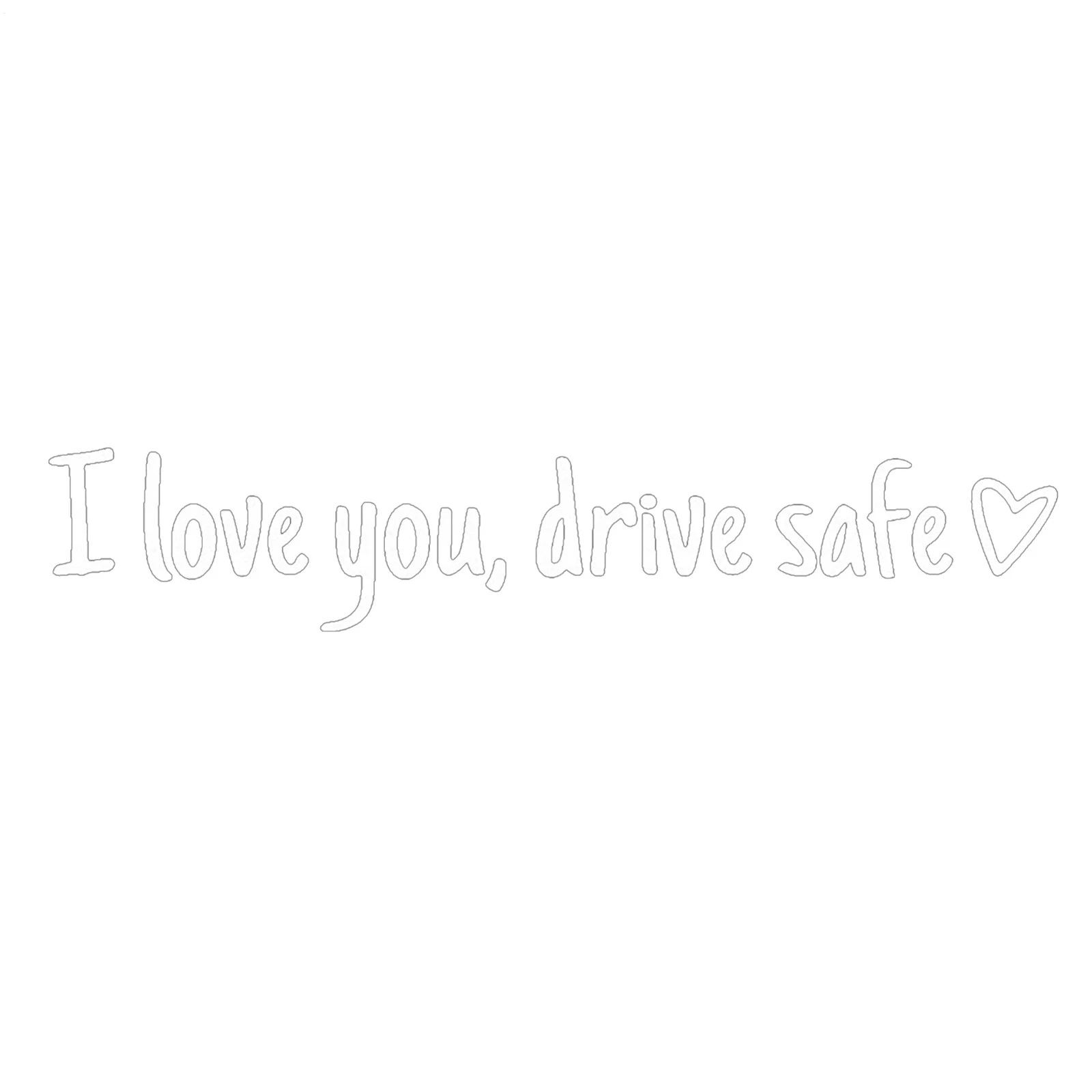 I Love You Drive Safe Multicolore Rearview Mirror Sticker Decal Car Truck