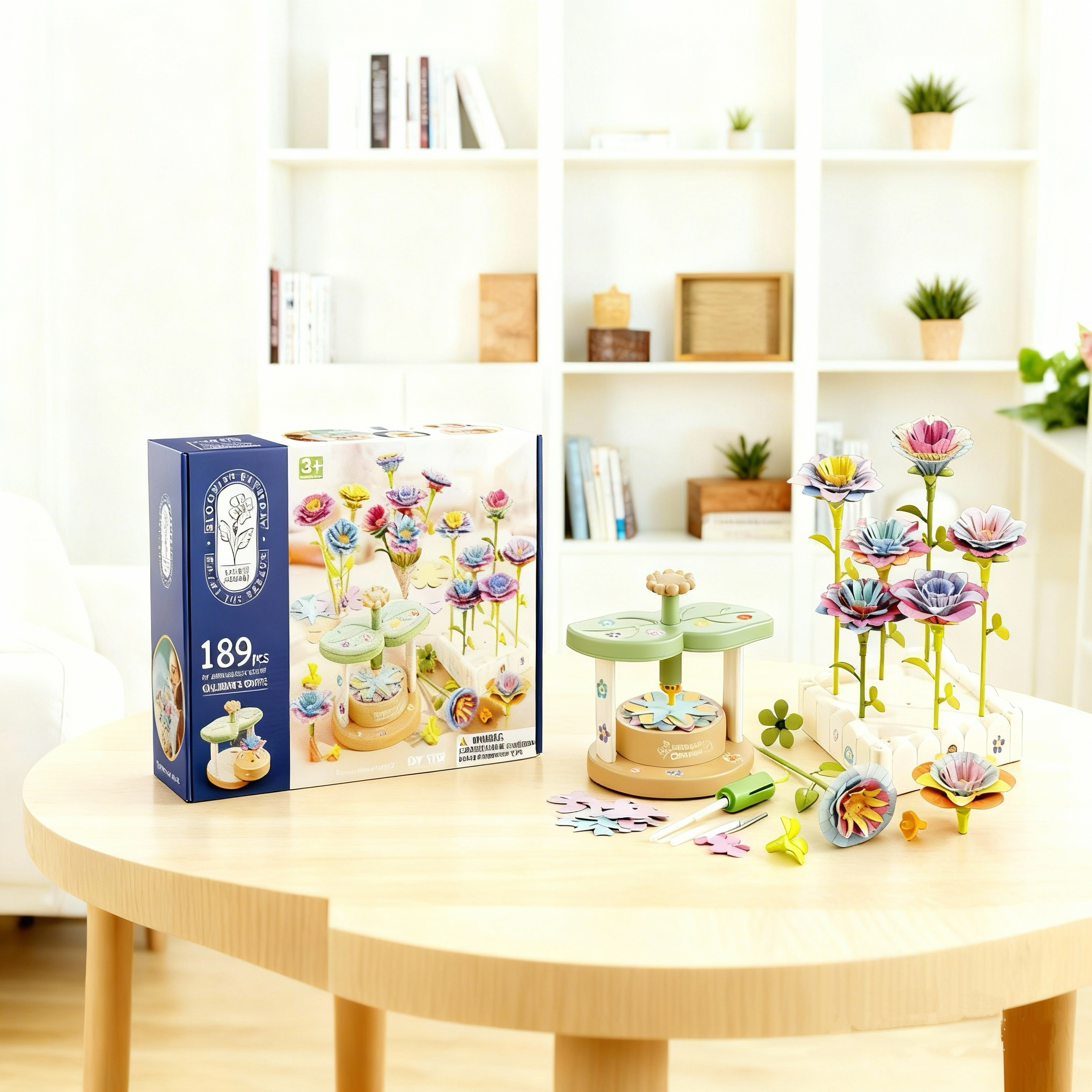 Flower Bouquets DIY Craft Kit Fabric Material Kids Handmade Christmas Gift