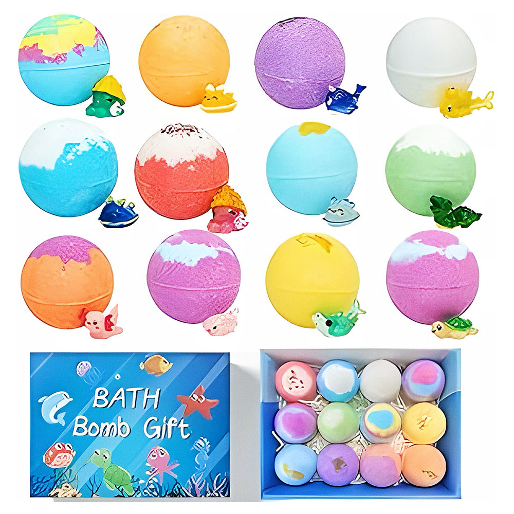 (Pre-Sale, Ships on 28th Mar) Sea Surprise Bath Bombs for Kids Fizzy Bubble Bath Bombs Surprise Ocean Animal Toys Inside Gift for Kid