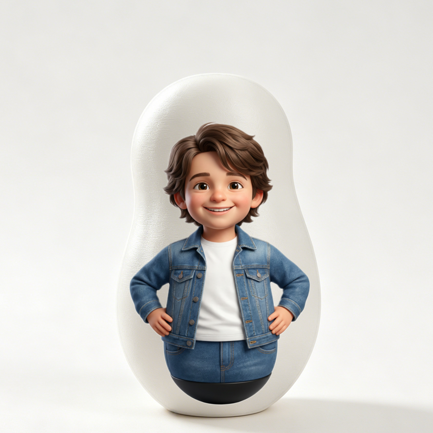 Custom Photo Wobble Doll for Dad – Personalized Bobblehead Desk Decor Gift for Father’s Day