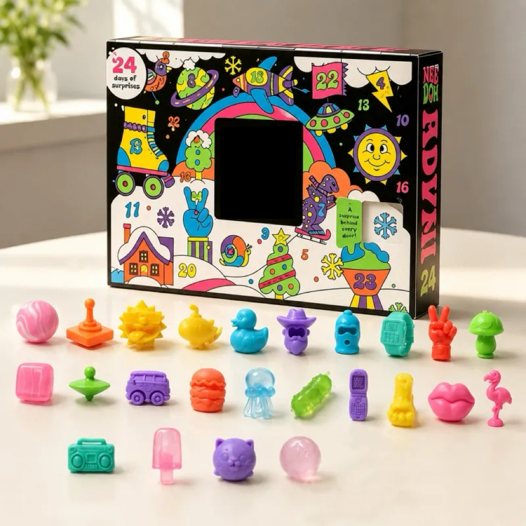 Squishy Blind Box Advent Calendar – 24 Days of Surprise Mini Squishy Toys