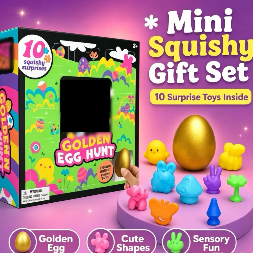 Halloween Mini Squishy Surprise Advent Gift Set – 24-Day Countdown Box with Cute Sensory Toys & Spooky Fidget Toys