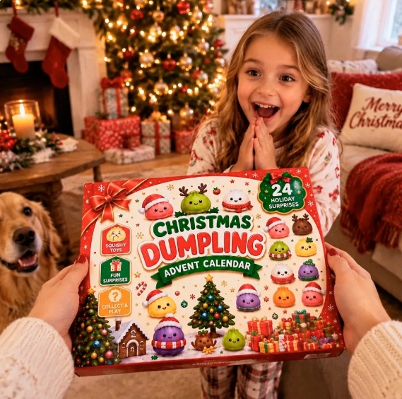 Advent Calendar 24 Christmas Dumpling  Squishy Surprise Gifts For Kids Or Family Ideas