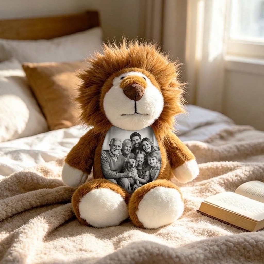 Custom Photo Animal Plush Toy – Personalized Stuffed Animal With Your Favorite Picture, Cute Soft Plush Gift