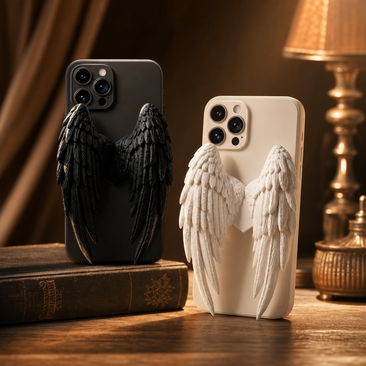 Angel Wings Magnetic Phone Holder – 3D Guardian Wing Design Phone Stand